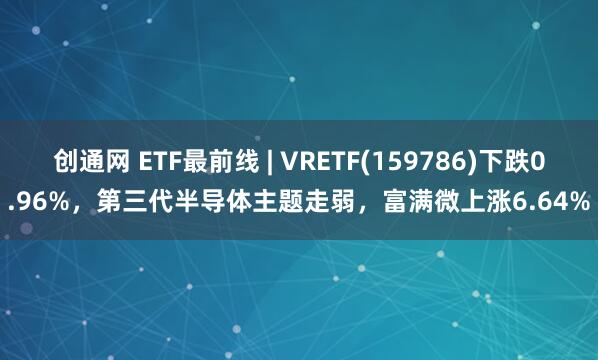 创通网 ETF最前线 | VRETF(159786)下跌0.96%，第三代半导体主题走弱，富满微上涨6.64%