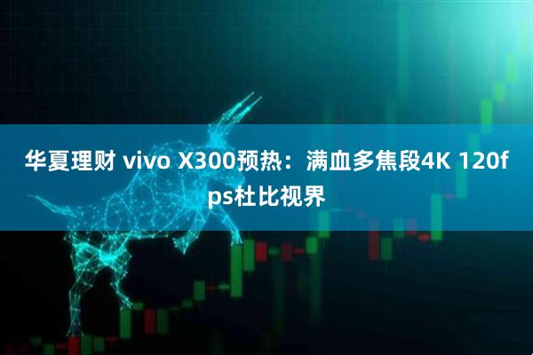 华夏理财 vivo X300预热：满血多焦段4K 120fps杜比视界