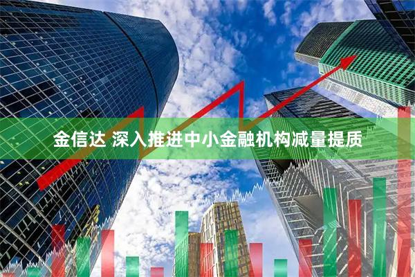 金信达 深入推进中小金融机构减量提质